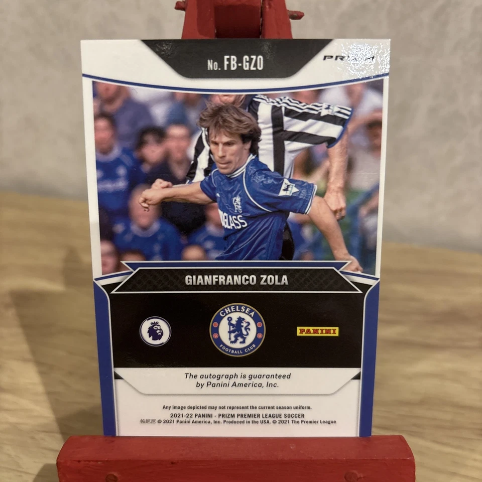 2021-22 Panini Prizm Choice Gianfranco Zola Flashback Chelsea Auto - Image 4 of 4