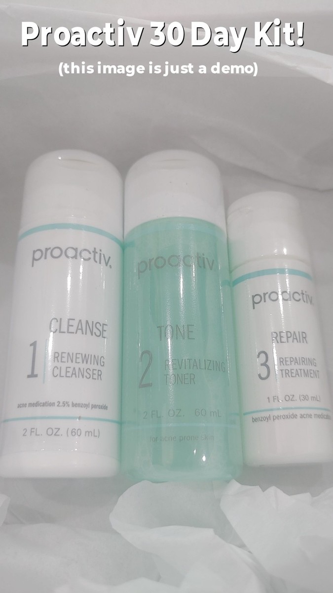 Proactiv 3 Step Acne Treatment, Benzoyl Peroxide Face Wash, 30 Day