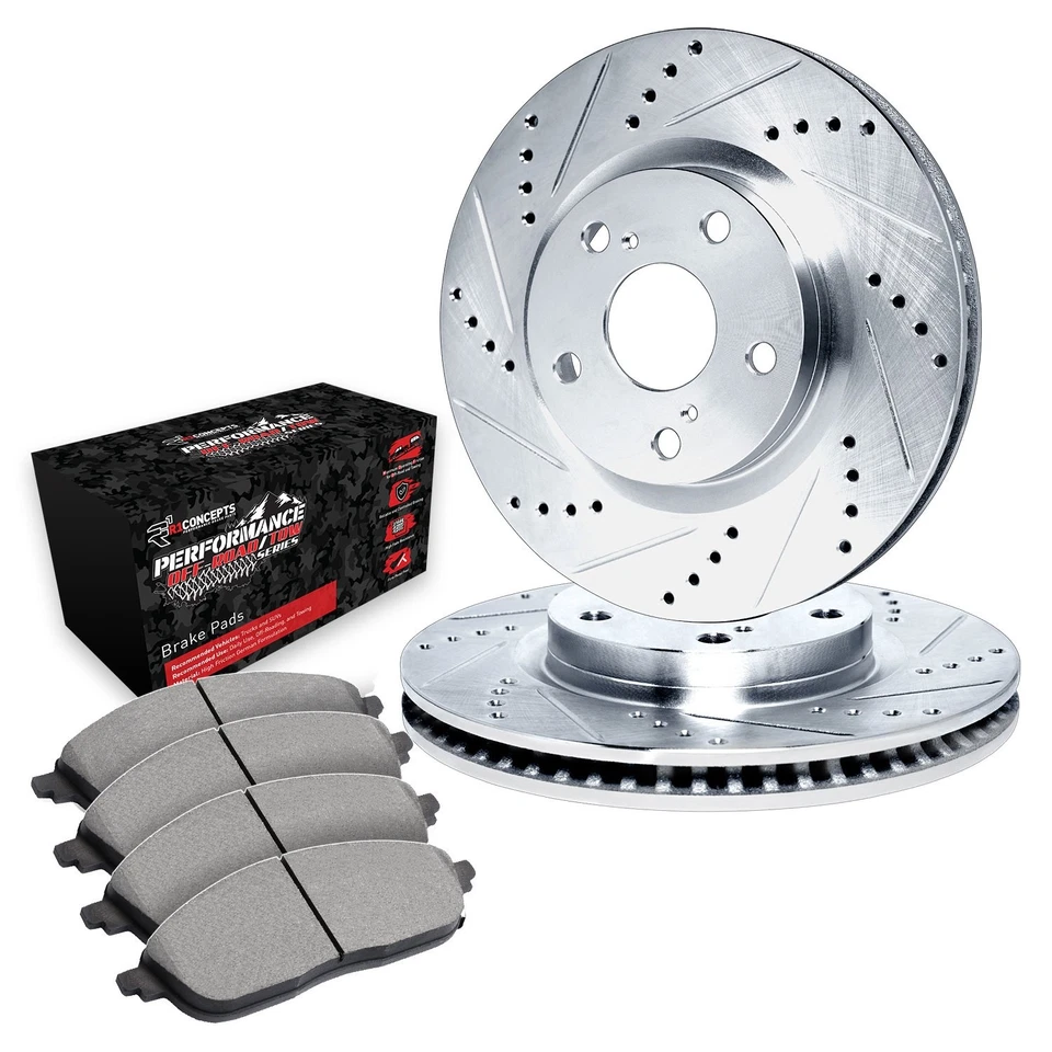 For Pontiac Grand LeMans 78 Brake Kit Drilled & Slotted Front Brake Kit w Foto 2 de 3