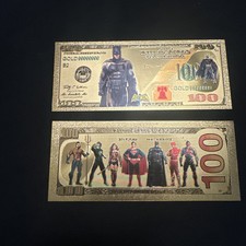 $100  Batman DC Comics Novelty 24K Gold Foil ...
