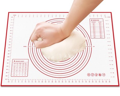 HOOMIL Silicone Baking Mat, Non-Stick, Non-Slip, Extra Large 28''L x 20''W, Red