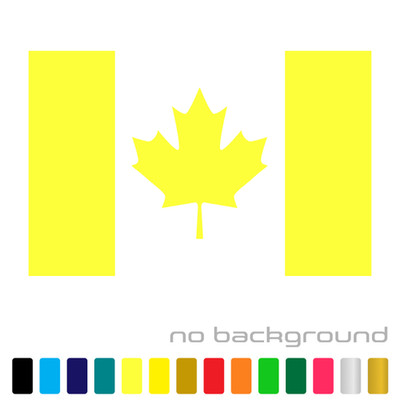 Canada Flag Sticker Vinyl Decal - Canadian Maple Leaf Car Window Bumper Decor