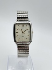 Seiko Spirit Men's Watch Quartz Square Battery Replaced Battery