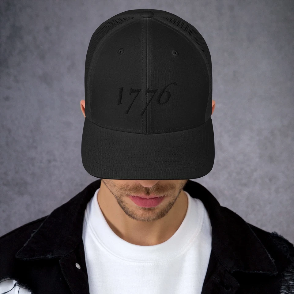 Trucker Cap, 1776, Black - Image 1 of 1