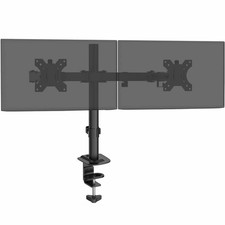 Dual Arm LCD PC Monitor Mount Desk Clamp Stand 13-27" Screen Riser TV Bracket UK