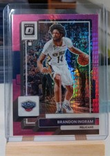 2022-23 Panini Donruss Optic Brandon Ingram Hyper Pink Prizm Insert Card #185