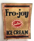 Vintage c. 1930's original Sealtest Ice Cream Fro-Joy Metal Tin Sign 27" x 21"
