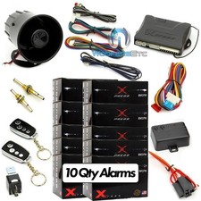 10 Pcs Xpress Dx370 Car Alarm Keyless Security 2 Remotes Shock Senseor Siren New 10 Pcs Xpress Dx370 Car Alarm Keyless Security 2 Remotes Shock Senseor Siren New