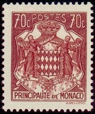 Monaco N°254 " Armoiries (Emblems) 70 C " New X Very Good