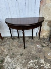 Table Demi Lune Acajou Avec 3 Rallonges