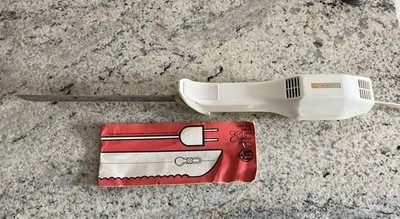 Vintage Electrix Electric Slicing Carving Knife Stainless Steel Blade - WORKS