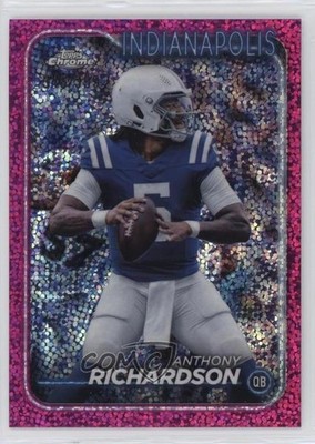 2024 Topps Chrome Magenta Speckle Refractor 345/399 Anthony Richardson #85 1h0p