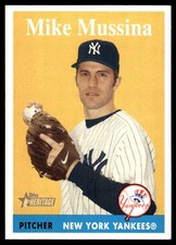 Mike Mussina 2007 Topps Heritage #224 Yankees MLB READ FREE SHIP AutographDen