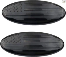 9 Inch Front Grille Rear Tailgate Emblem Compatible -black-9in