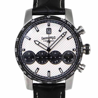 Eberhard Chrono 4 31073.01 42mm Stainless Steel White Dial Automatic #KN452