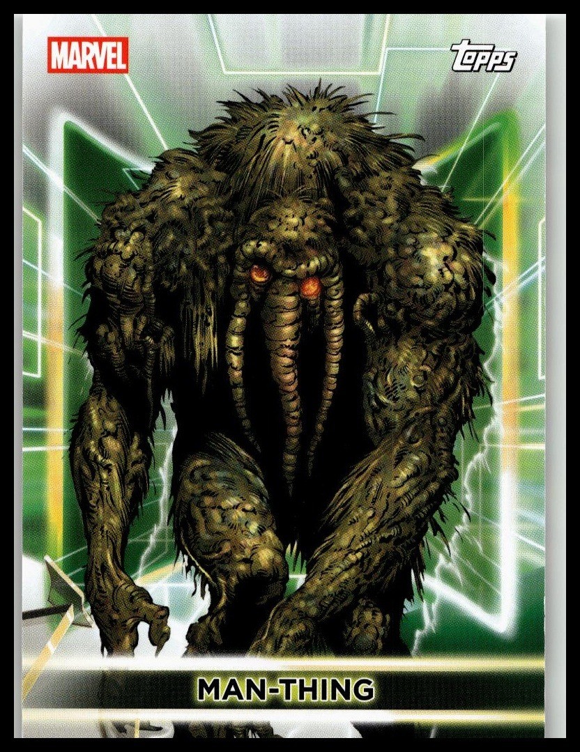 2026 Topps Neon Marvel Man-Thing #82 Werewolf by Night Snap