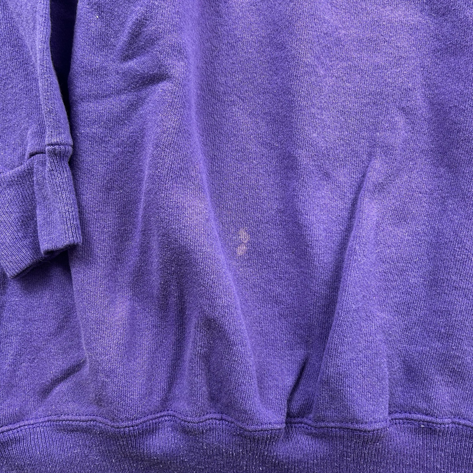Vintage Hanes Sport Sweatshirt Mens 2XL Purple Made USA Raglan Crewneck 90s