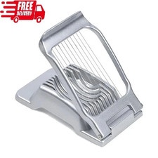 Image of Heavy Duty Aluminium Egg Slicer for Hard Boiled Eggs Strawberry Slicer Stainless