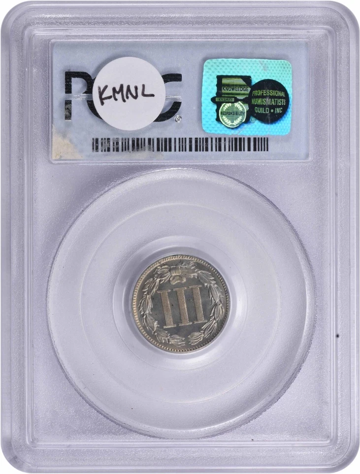 1889 Three Cent Nickel PR66 PCGS - Image 2 of 4