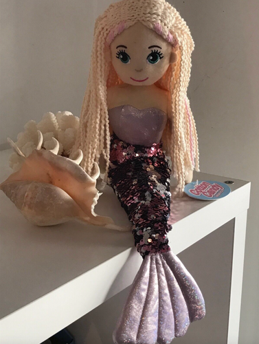 ~❤️Muñeca SIRENA Peluche Mediana Suave Lentejuelas Abatibles 45 cm NUEVO LANZAMIENTO Regalo de Cumpleaños - Imagen 66 de 92