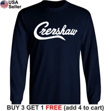 Straight Outta Crenshaw Long T-Shirt Rap Hip Hop LA Compton Urban Men