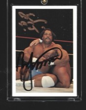65  Arn Anderson Ron Simmons signed 1988 NWA Wrestling Card w/COA  FREE SHIPPING