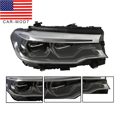 Right Passenger LED Headlight For BMW 5 Series G30 G31 M5 2017 2018 2019 2020