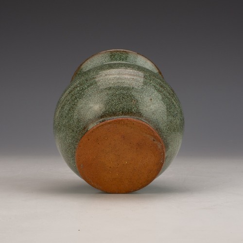 Vintage Godshill Studio Art Pottery - Mottled Green Glazed Vase - Picture 5 of 5
