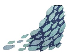 Whale Theme Crib Skirt