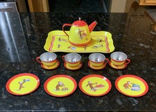 curious george tin tea set