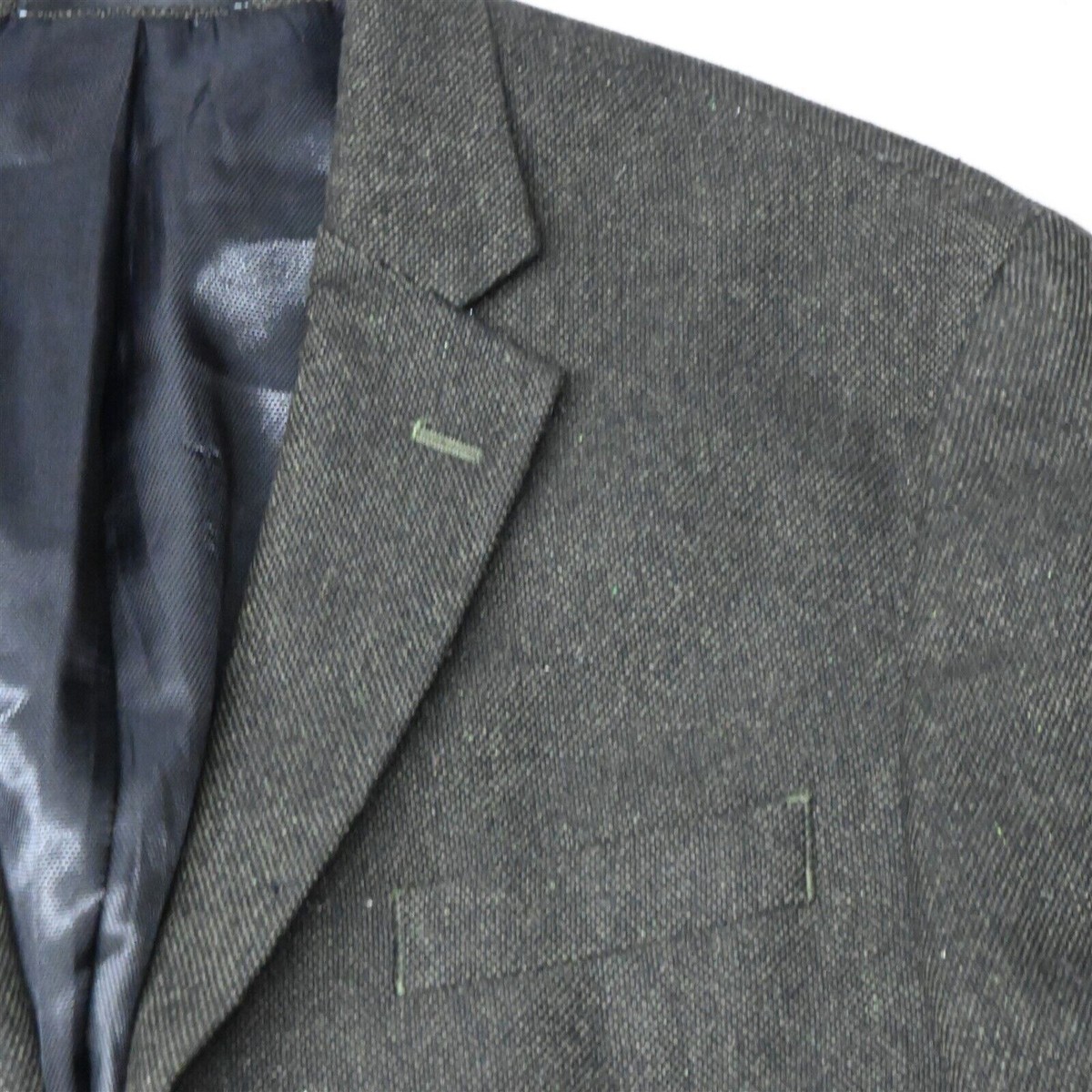 Kenneth Cole 44L Green Fleck Tweed Slim Blazer Suit Jacket Sport