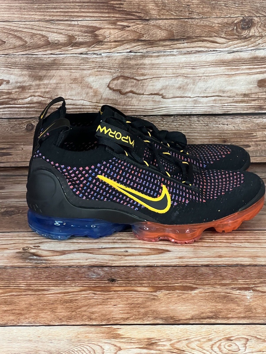 nike vapormax flyknit 3 black orange
