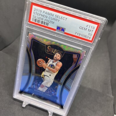 2019 Panini Select Stephen Curry Silver Prizm PSA 10 #119 Warriors