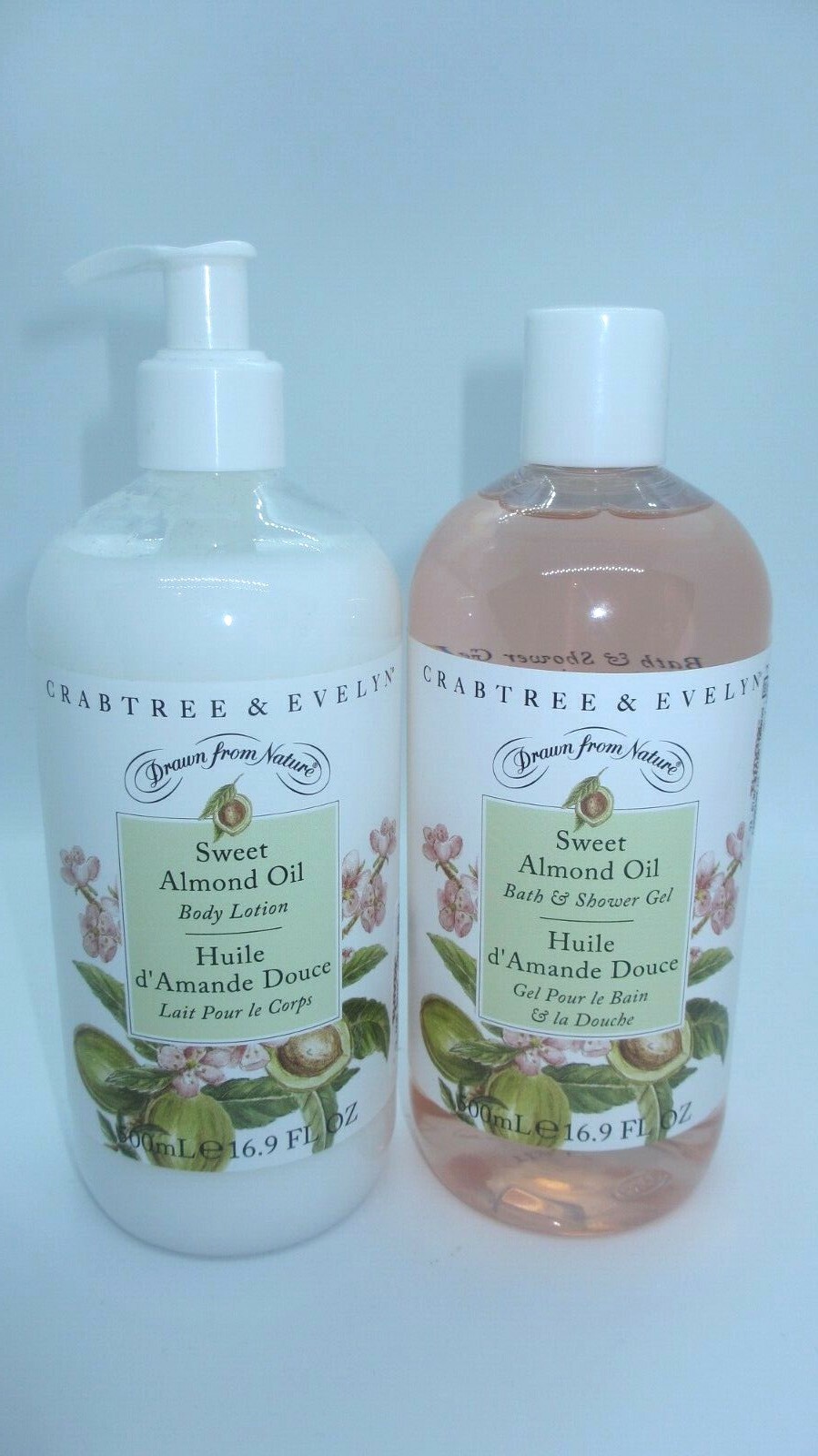 Crabtree & Evelyn Sweet Almond Oil Body Lotion and Bath & Shower Gel 16