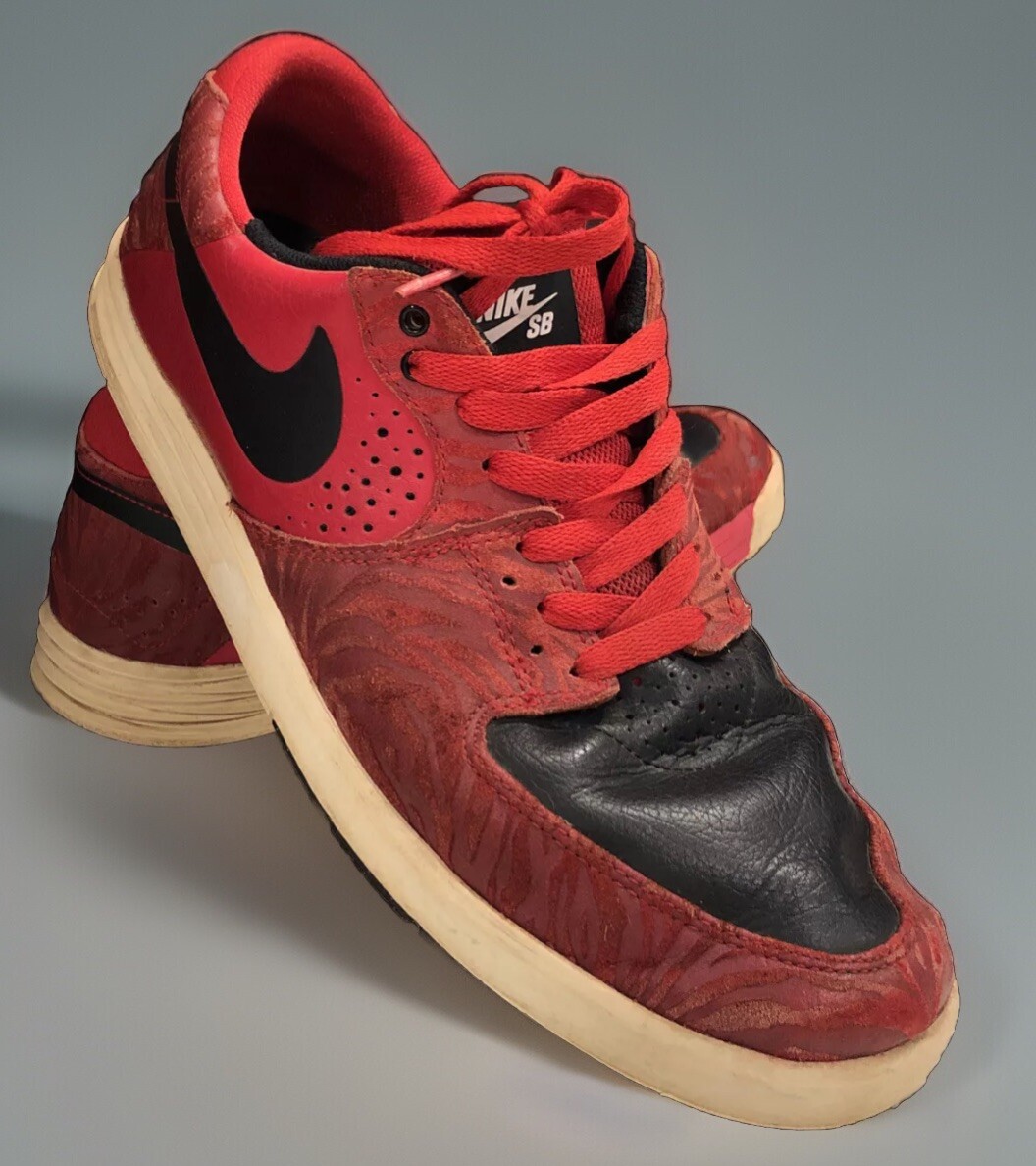 Nike Sz 10.5 Paul Rodriguez Premium University Red Zebra Nike Sz 10.5 Paul Rodriguez Premium University Red Zebra