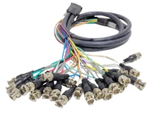 Matrox Breakout Cable Multipin Color Wave Model: 16034-00 Black - NEW!