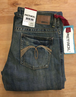 Petrol 's Women's Low Rise Slim Fit Boot Cut Jeans, Reese-Bs, 4X32