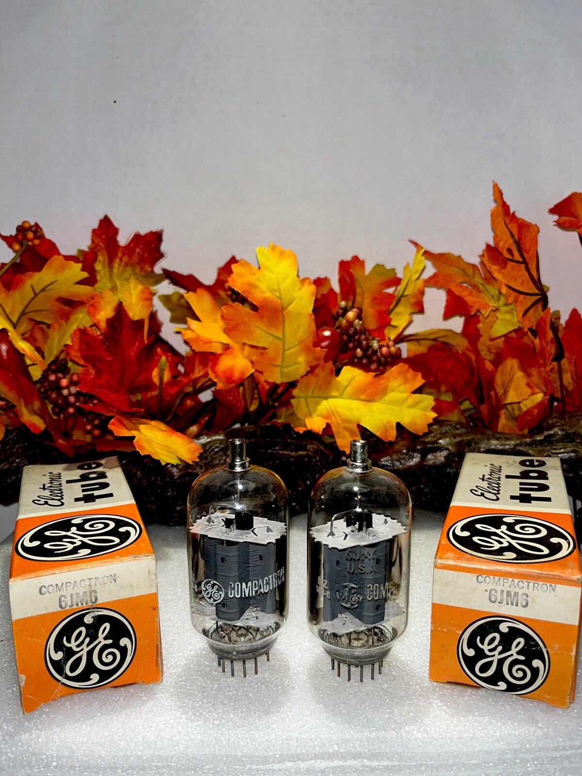 GE 6JM6  Vacuum Tube Pair NOS /NIB Matching Codes