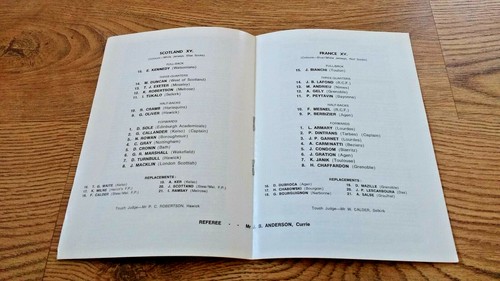 Scotland v France Rugby Programmes 1948 - 2012 - Picture 46 of 66