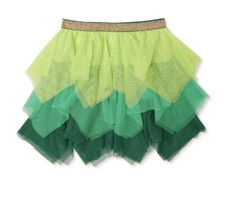 Girls Mesh Tulle Green Skirt Sz XL 14-16 Elastic Waist St. Patrick s Day