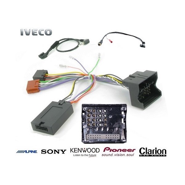Commande au volant Iveco Daily 2016 kit Clarion avec interface de récupération et faisceau