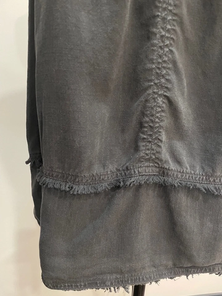 Bella Dahl Womens Frayed Cami Halter Black Tank Top Size M Grunge Goth Whitchy - Image 4 of 4