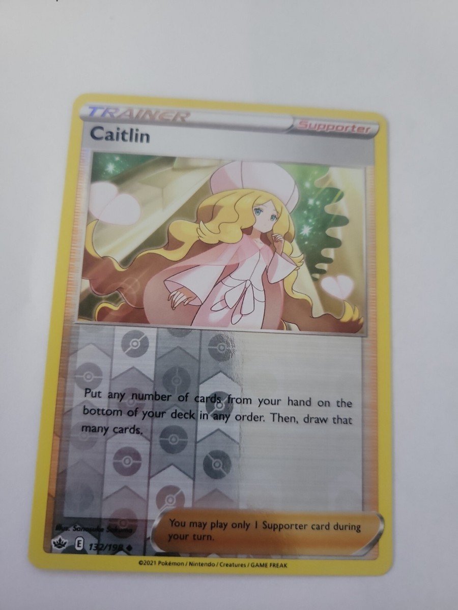 Pokémon TCG Caitlin Chilling Reign 132/198 Reverse Holo Uncommon