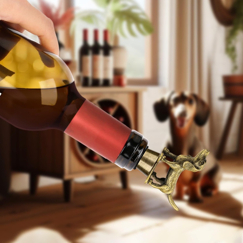 Dachshund Dog Wine Stopper, Weiner Dog Wine Bottle Saver Gifts for Men Dad Wo... eBay