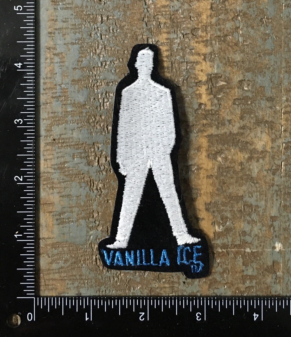 Vintage VANILLA ICE Rapper Rap Hip Hop Music Embroidered Iron-On Patch 1980’s