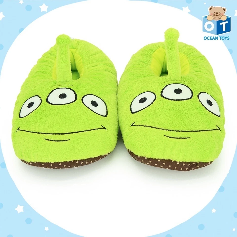 AUTHENTIC DISNEY PIXAR TOY STORY ALIEN Soft Plush Slippers Shoes Sandal US 5-9 - Image 2 of 4