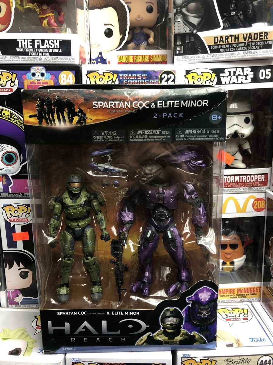 2011 Halo Reach Series 2 Spartan CQC & Elite Minor 5” Figure Set