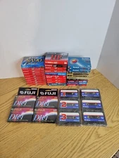 Cassette Audio Tape Blank Sealed Lot Of 38 Mixed Different Brands (60/90)