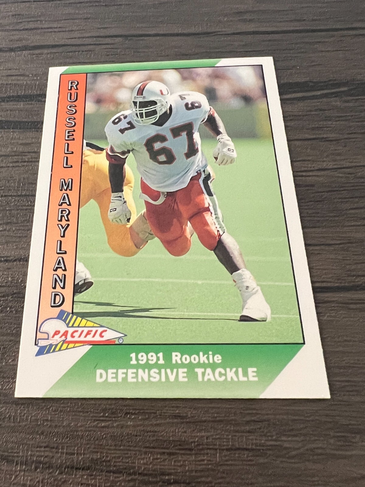 Russell Maryland #536 Football Cards 1991 Pacific trading card — raw and PSA graded price guide