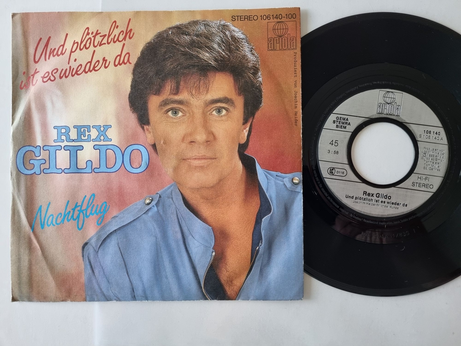 Rex Gildo - Und plötzlich ist es wieder da 7'' Vinyl Germany